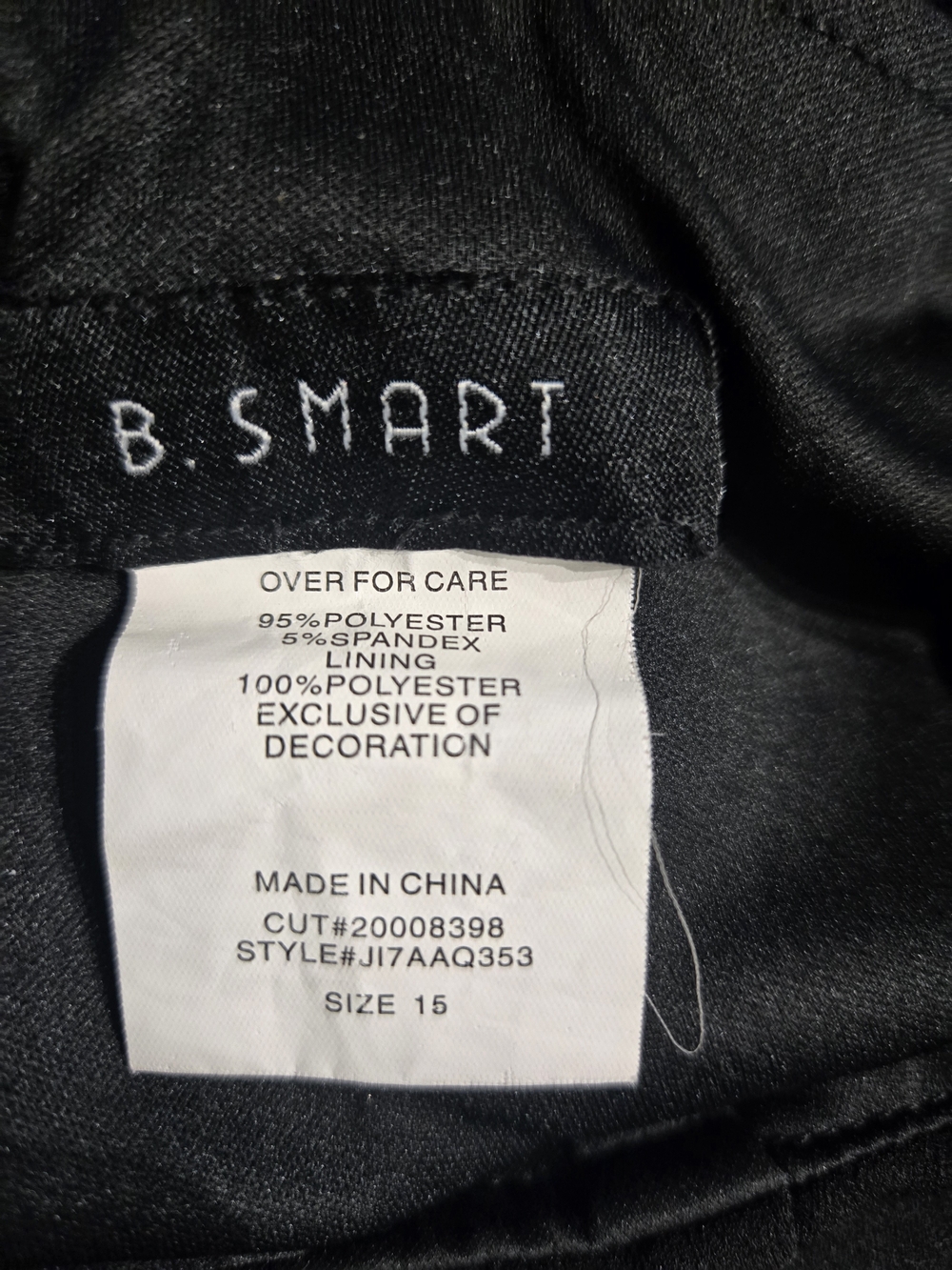 B. Smart Black Midi Dress with Pink Floral Embroidery - Picture 2 of 6
